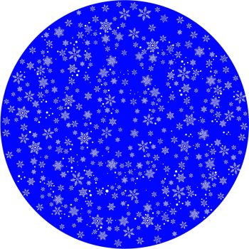 Disco animazione fiocchi di neve stilizzati 2 - Divum