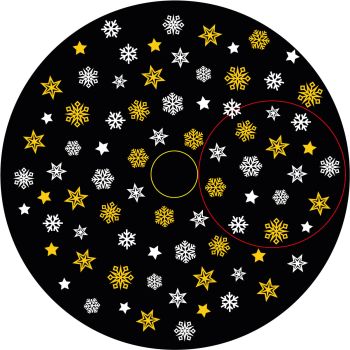 Disco Animazione fiocchi di neve stilizzati 7 - Divum 30k
