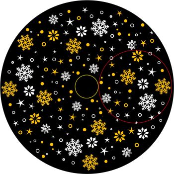 Disco Animazione fiocchi di neve stilizzati 8 - Divum 30k