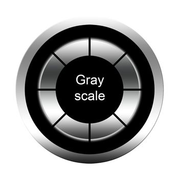 Grayscale glass gobo